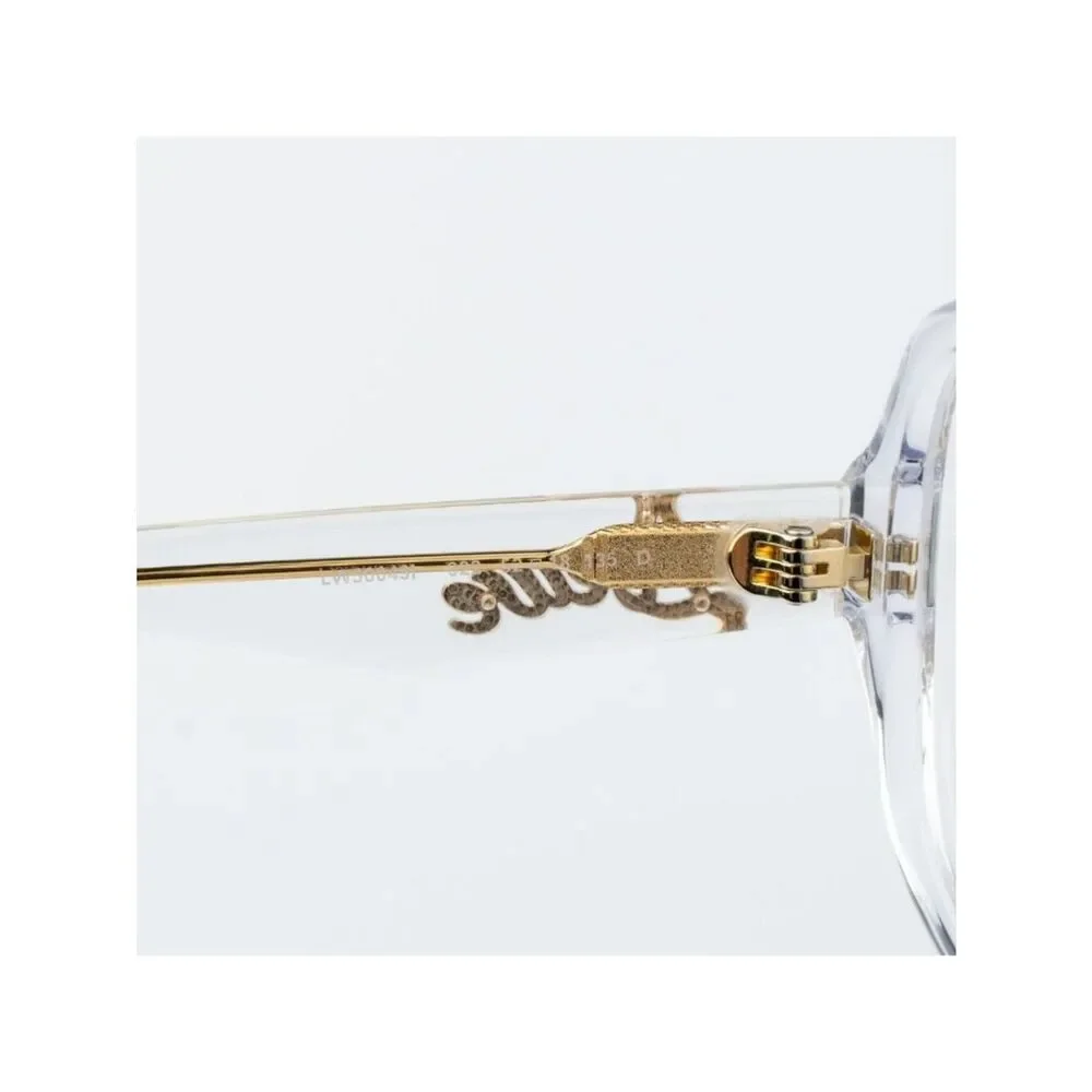 Loewe SLIM Women Eyeglasses White Crystal Round LW50049I 022 NEW AUTHENTIC